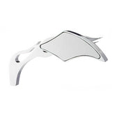 Custom Chrome Chrome Rearview Side Mirrors Flame Stem Fit For Harley Touring Sportster Softail
